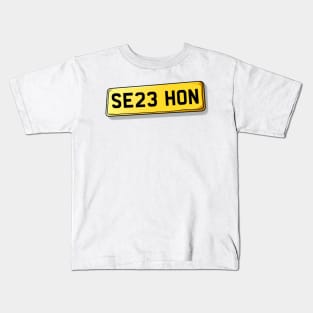 SE23 HON Honor Oak Number Plate Kids T-Shirt